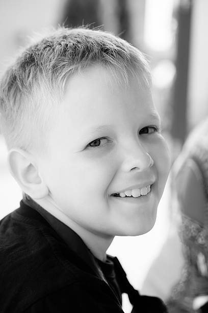 istock Portrait of smiling little boy 582299002