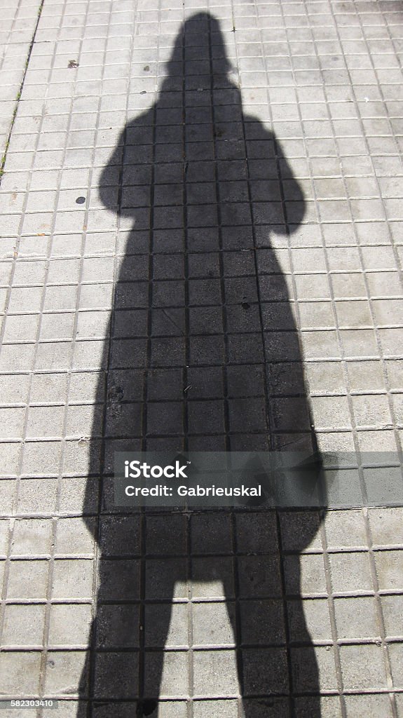 Shadow of woman Photographed in Burgos. Adult Stock Photo