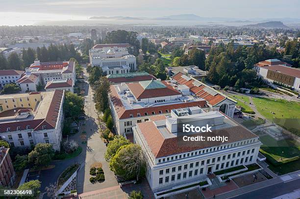 Aerial View Of Uc Berkeley Campus Buildings Stock Photo - Download Image Now - Berkeley - California, UC Berkeley, University