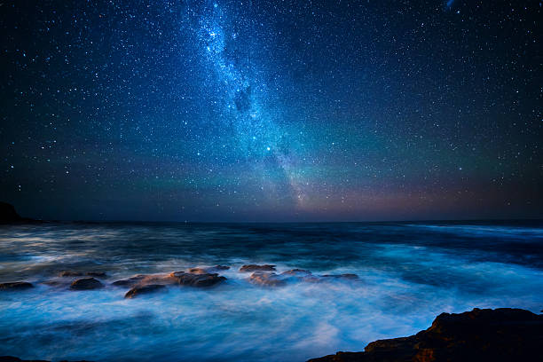 istock Great Ocean Road night milky way 582308806