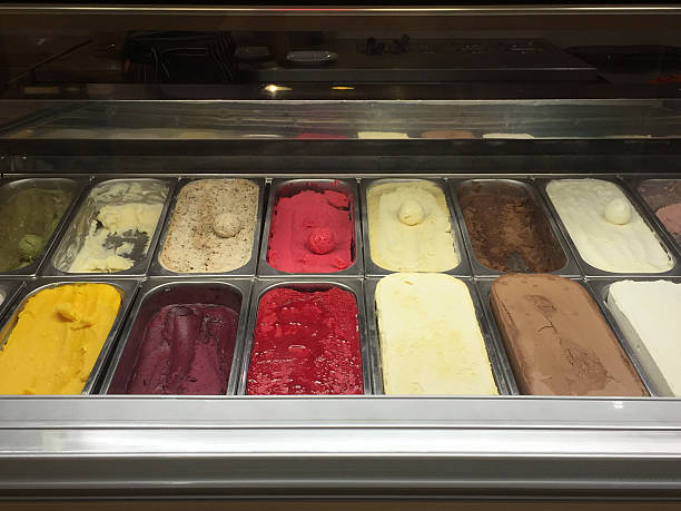 istock Scoop of colorful ice cream 582315792