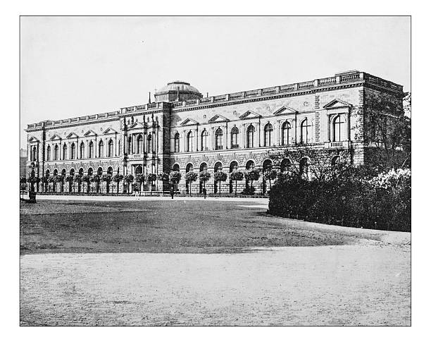 istock Antique photograph of the Semper Gallery (Dresden, Germany)-19th century 582316760