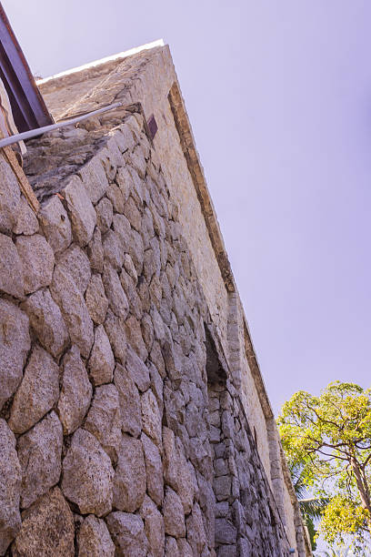 istock Stone wall of villa 583694576