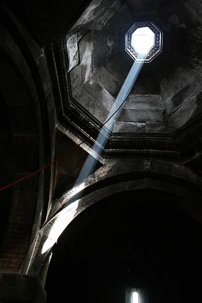 istock ray of light falling from an opening in the roof 583695154