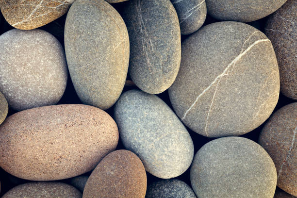 istock abstract background with dry round reeble stones in vintage stile 583698250