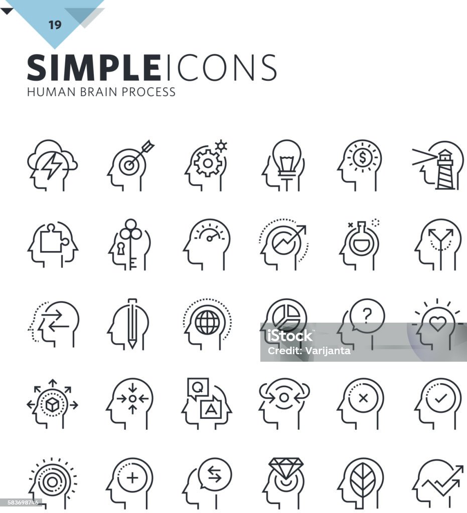 Modern thin line icons of human features and emotions Premium quality outline symbol collection for web design, mobile app, graphic design. Mono linear pictograms, infographics and web elements pack. Icon Symbol stock vector