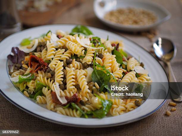 Healthy Pasta Salad Stock Photo - Download Image Now - Lentil, Pasta, Pasta Salad