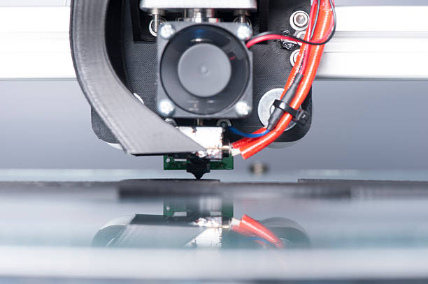 3D Part Being Printed stock photo