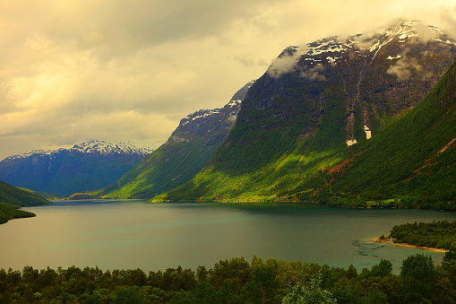 You can see my collection of photos of stunning Norway: mountains and fjords (Oslo, Geiranger, Geiranger Fjord, Alesund, Bergen, a Lot of Fjords, Jotunheimen, Jostedal, Glaciers, Trollstigen, Aurland, sunrises, sunsets, and much others!!) in the following link below: 