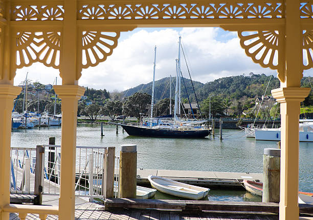 istock Whangarei marina and town basin heritage building. 583710286