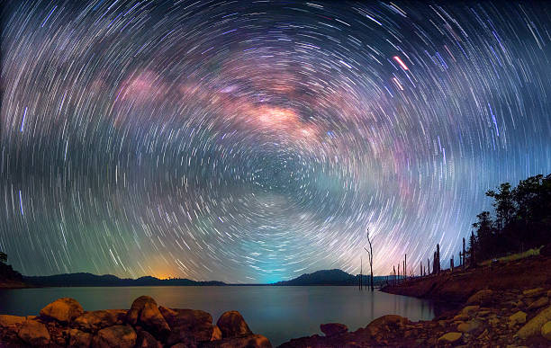 istock Milky Way in the night Langen freshwater lake 583713074