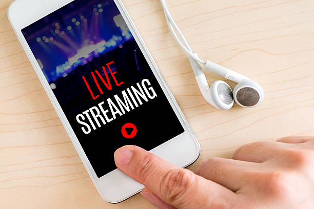 Hand touch smart phone and ear phone with Live Streaming