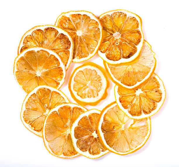 istock Sun-dried (dried) lemon close up on a white background 583715872