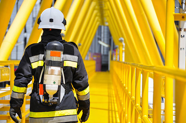 Fire fighter on oil and gas industry, successful firefighter