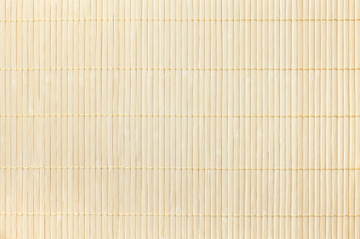 Textura de madera bambú servilleta tradicional para una mesa. photo