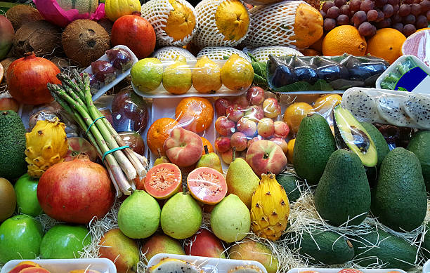 istock Various fruits on spanish market counter 583725862