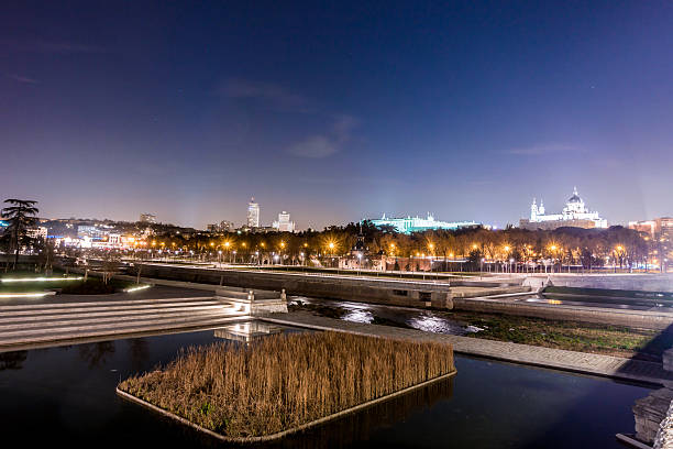 river Manzanares in Madrid. Spain