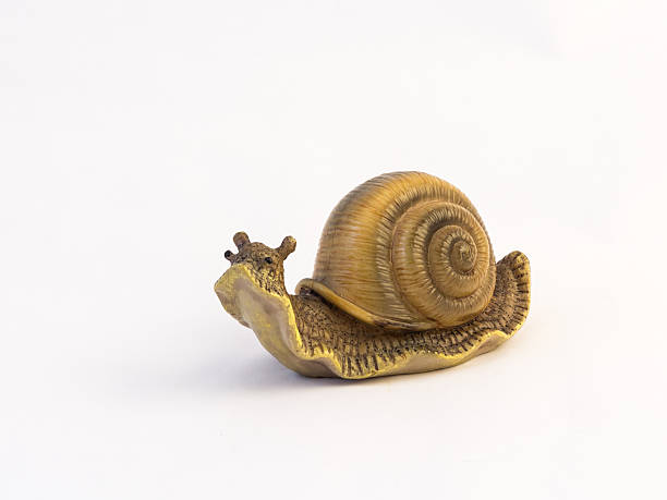 istock Clay figurines of crawling snail 583731410
