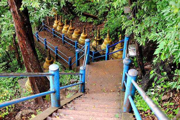 istock Ladder to down a mountain in Thailand 583732600