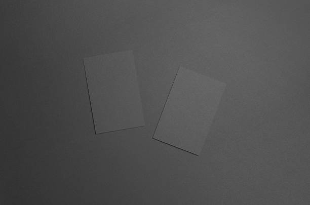 istock Black Business Card Mock-Up (85x55mm) 583796294