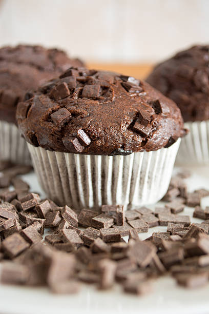 istock Chocolate cupcake covered with chocolate crumbs 583796402