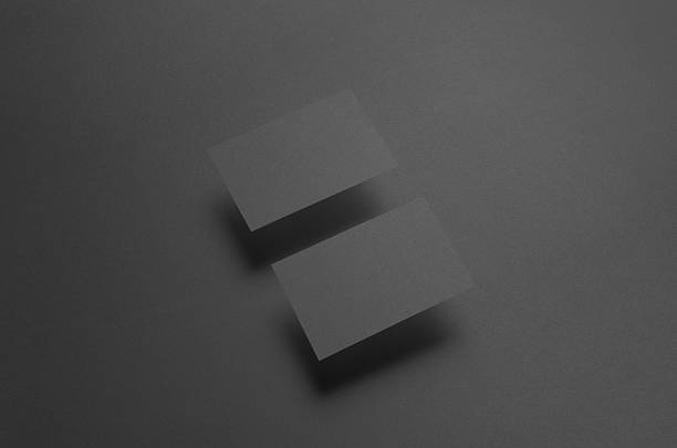 istock Black Business Card Mock-Up (85x55mm) 583797346