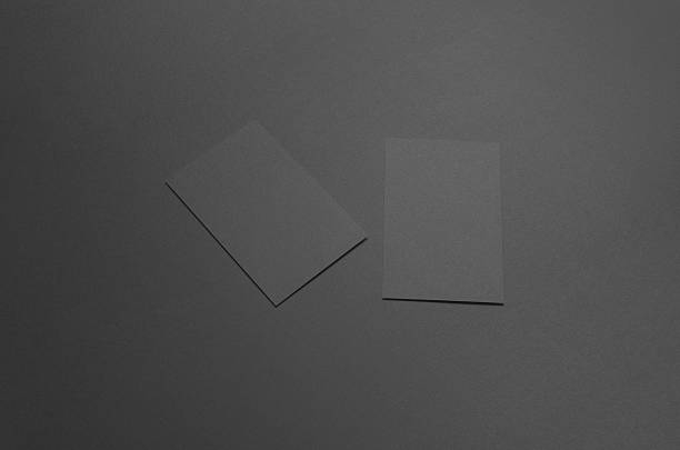 istock Black Business Card Mock-Up (85x55mm) 583797624