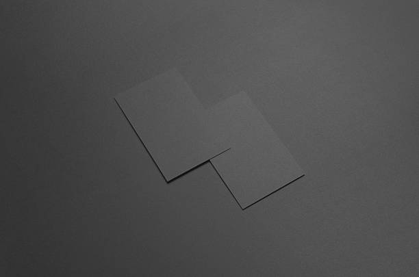 istock Black Business Card Mock-Up (85x55mm) 583798376