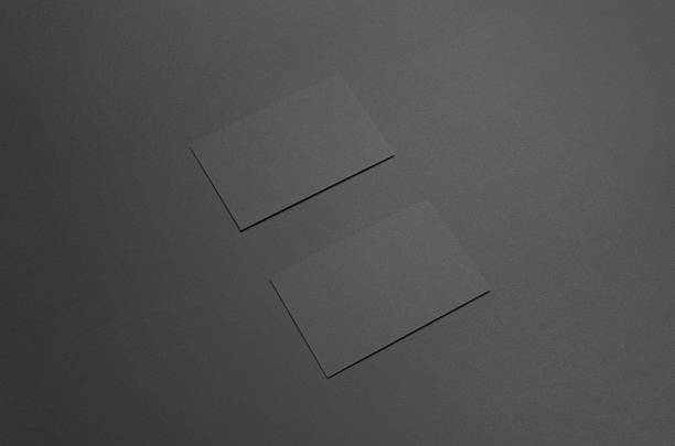 istock Black Business Card Mock-Up (85x55mm) 583798886