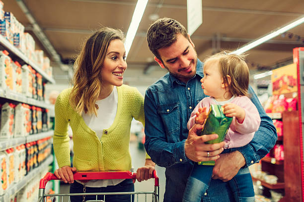 istock Family In The Shopping 583800894