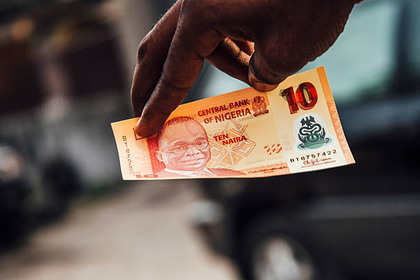 dinero africano, nigerian naira. - naira fotografías e imágenes de stock