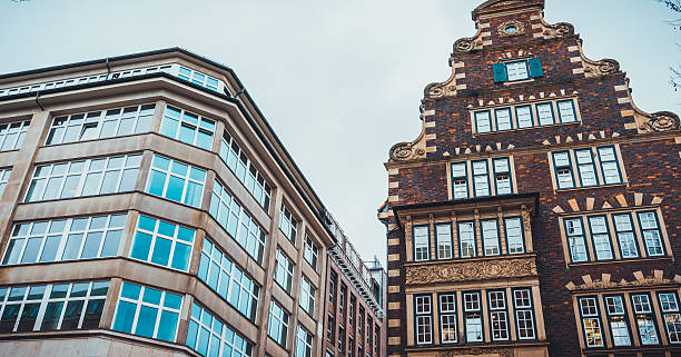 istock Modern and historic buildings beside each other 583804452