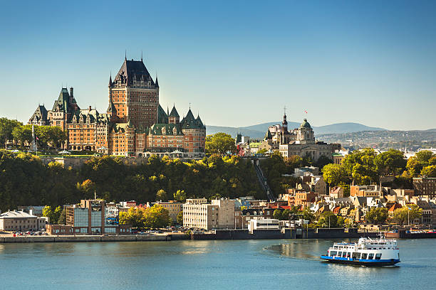 Quebec City skyline Old Quebec City view Canada quebec stock pictures, royalty-free photos & images
