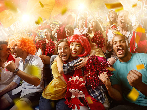 istock Sport fans: Two female friends 583808678