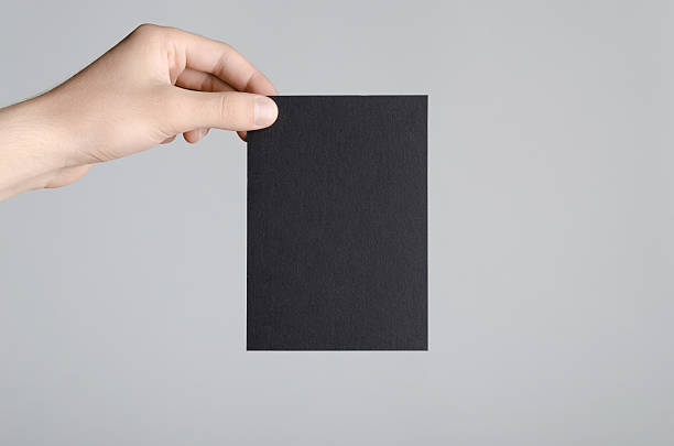 istock Black A6 Flyer / Postcard / Invitation Mock-Up 583810818