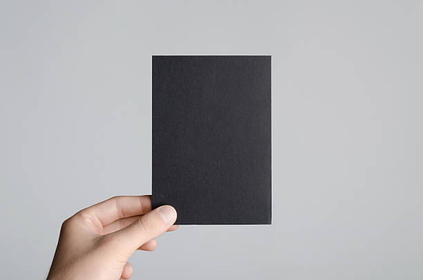 Black A6 Flyer / Postcard / Invitation Mock-Up
