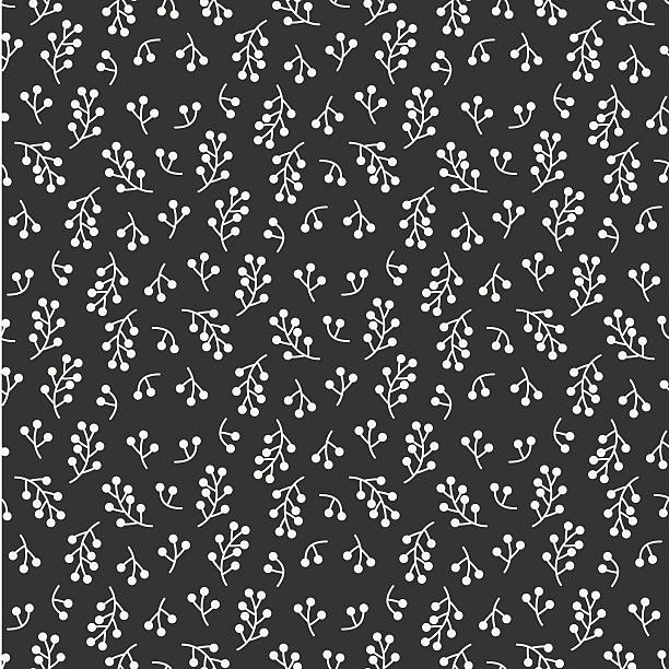 istock Autumn seamless pattern made of berries. Floral background. Doodle art. 583816060