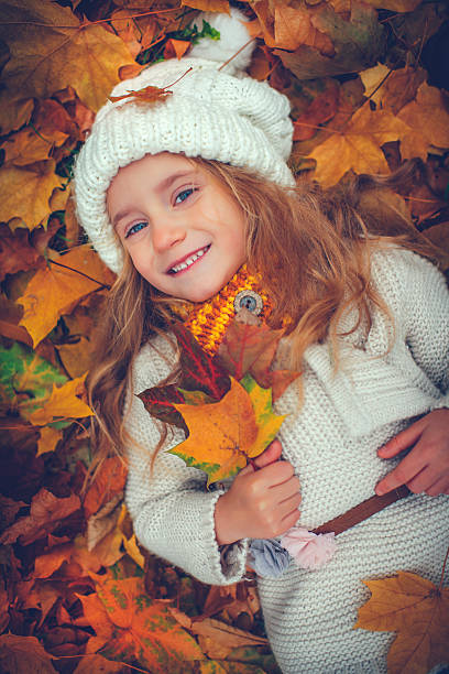 Child in autumn