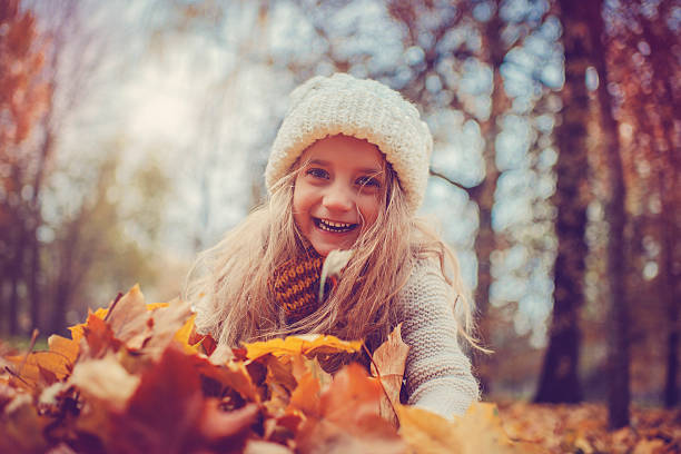 Child in autumn
