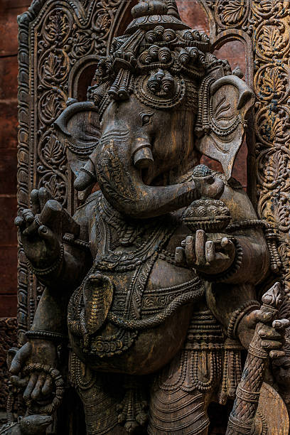 istock Carved wooden Ganesh 583823002