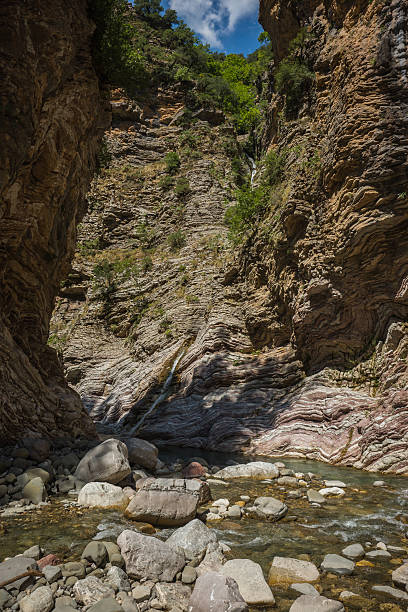 istock Mountain river gorge near Panta Vrexei in Evritania, Greece 583823372