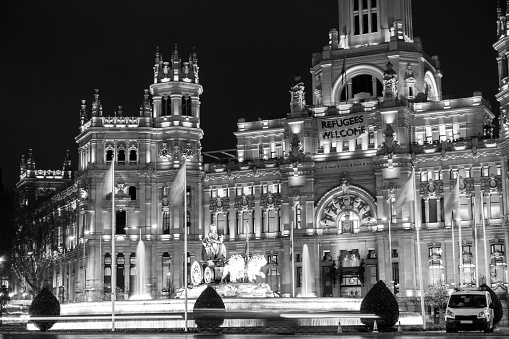 cibeles and town hall in Madrid. Spain