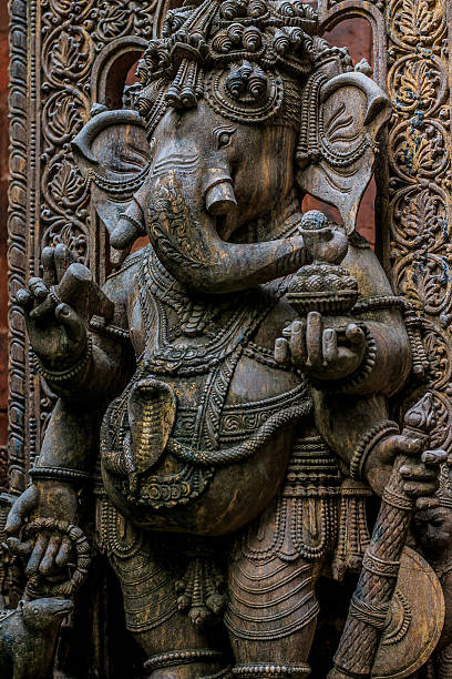 istock Carved wooden Ganesh 583825430