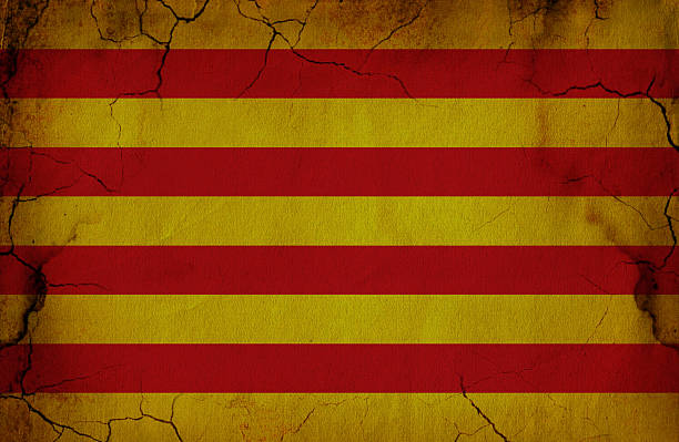 istock Catalonian grunge  Flag 583834226