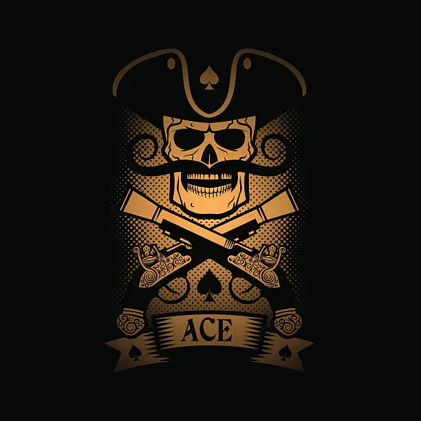 Vector illustration of Pirate emblem