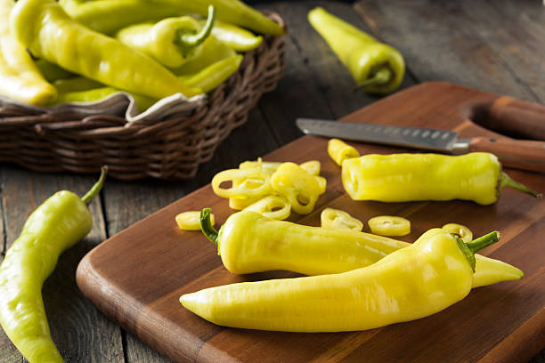 Raw Organic Yellow Banana Peppers