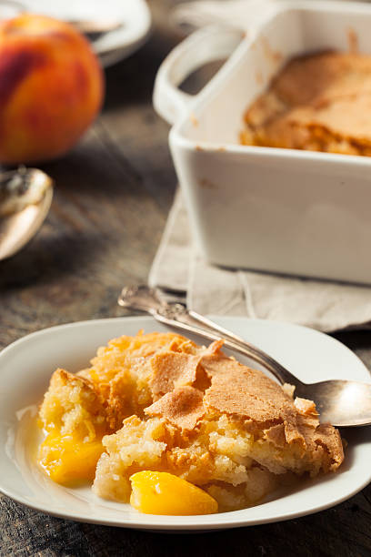 istock Delicious Homemade Peach Cobbler 583847298