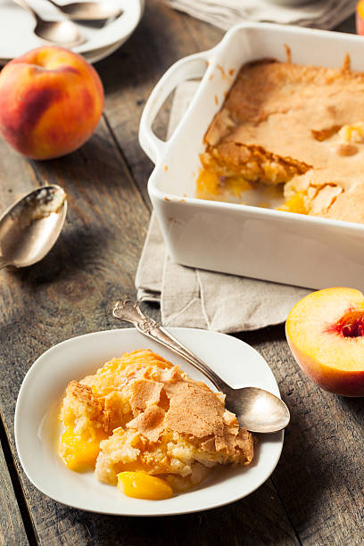 istock Delicious Homemade Peach Cobbler 583847332