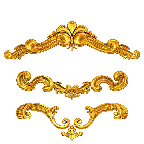istock golden cartouches set 583850178