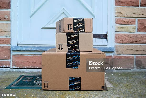 Amazon Packages Stock Photo - Download Image Now - Amazon.com, Box - Container, Package